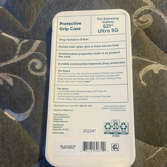 NWT protect onn Samsung Galaxy S21 Ultra 5G Phone Case - Picture 2 of 5